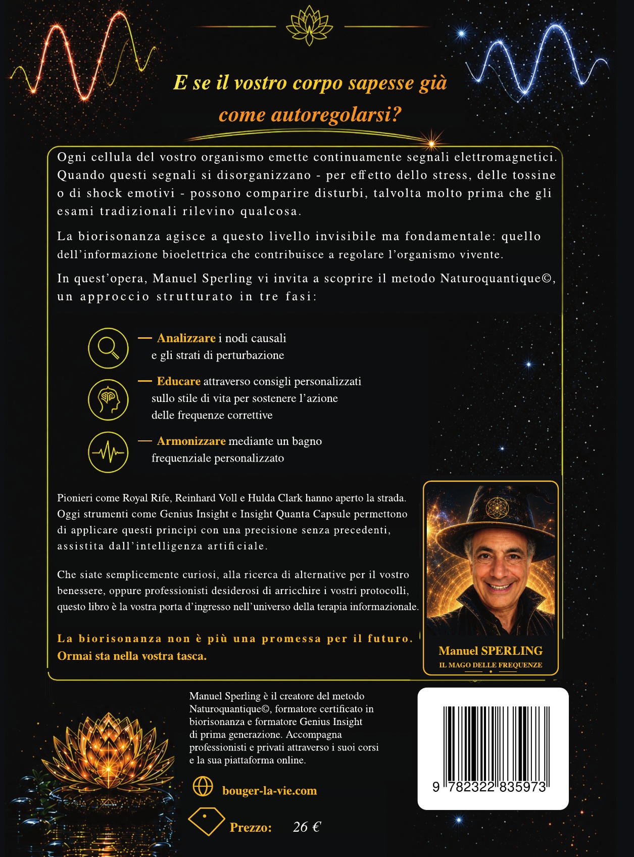 Quarta di copertina di La biorisonanza nella vostra tasca con Genius Insight